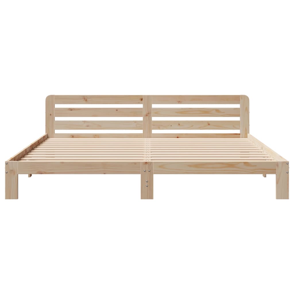 Bed Frame without Mattress 180x200 cm Super King Solid Wood Pine