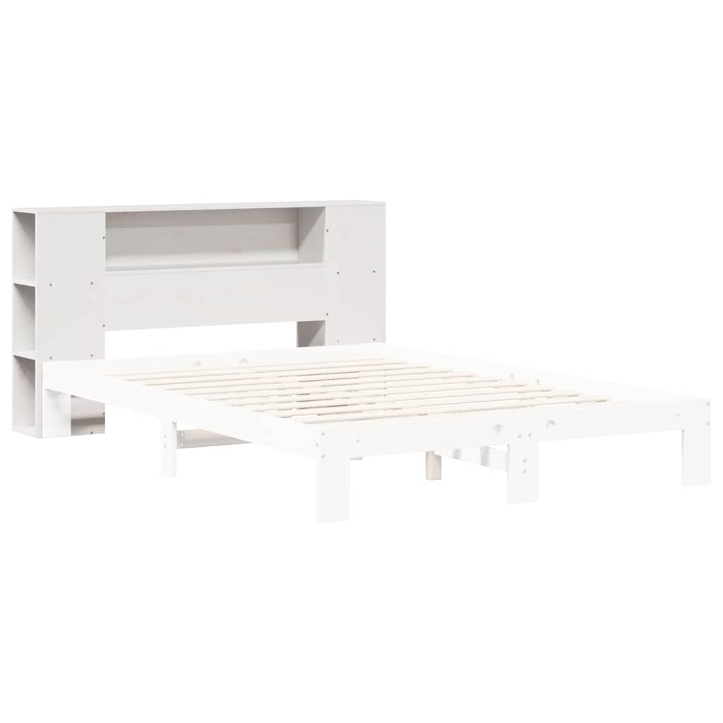 Solid Pine White Headboard with Storage, 150 cm - Stylish & Practical