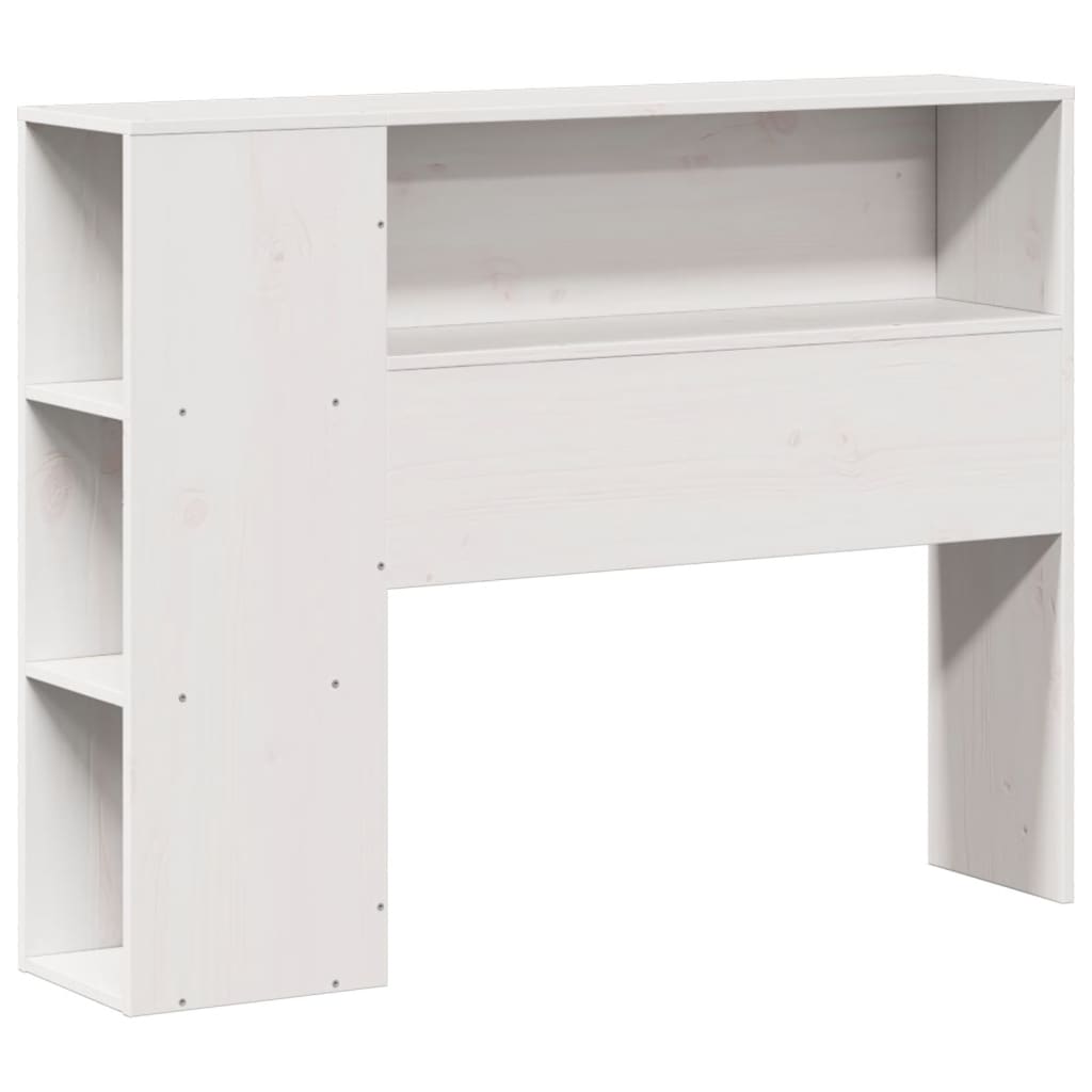 White Solid Pine Headboard with Storage, 90 cm – Stylish & Durable