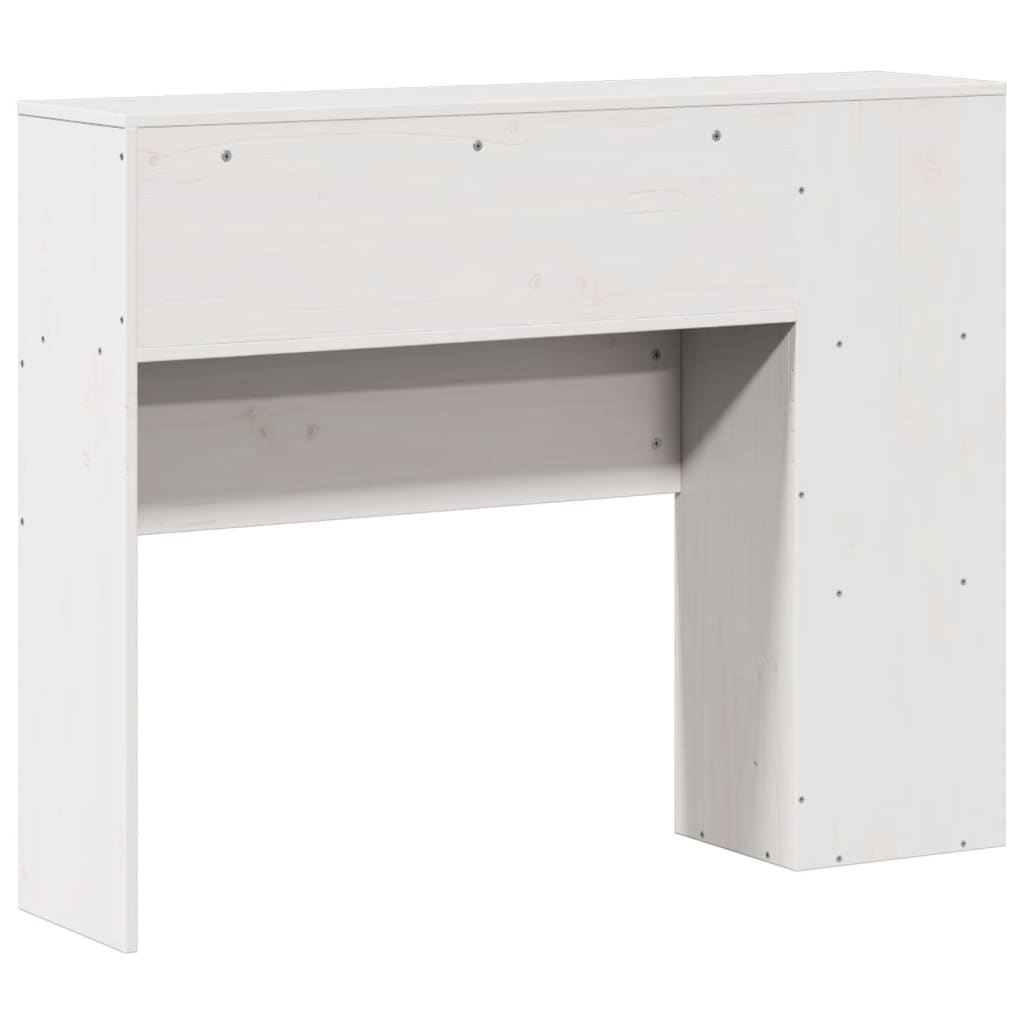 White Solid Pine Headboard with Storage, 90 cm – Stylish & Durable