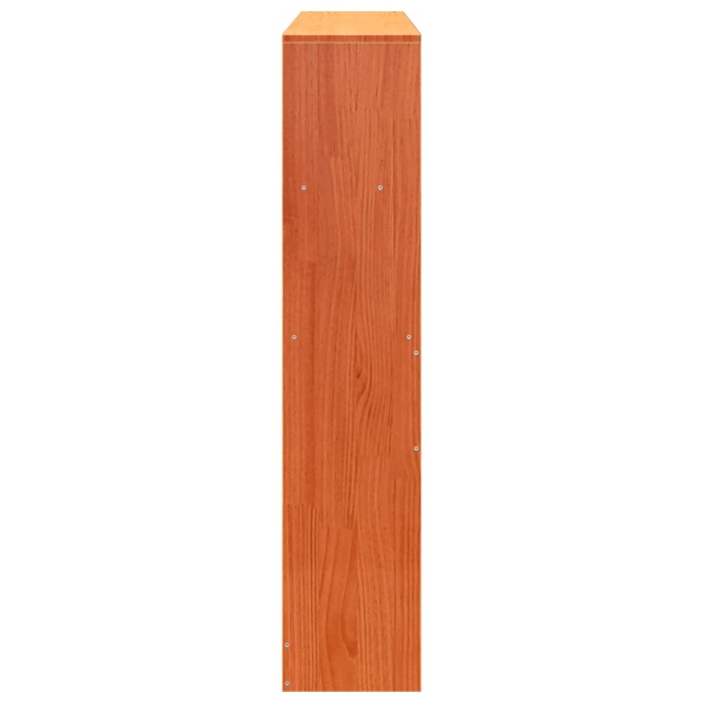 Solid Pine Headboard with Storage, Wax Brown, 150 cm