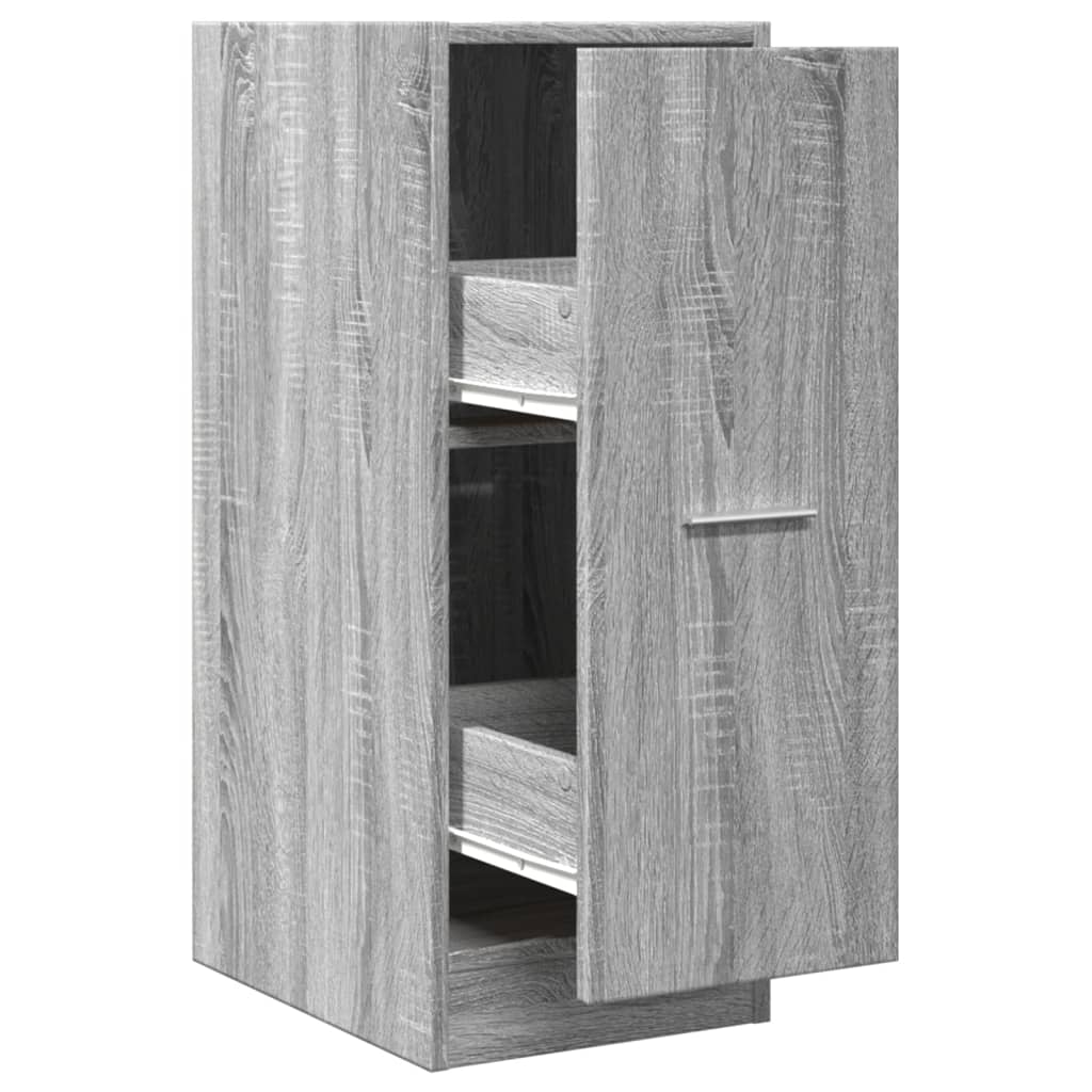Grey Sonoma Apothecary Cabinet, 30x41x77.5 cm, Engineered Wood