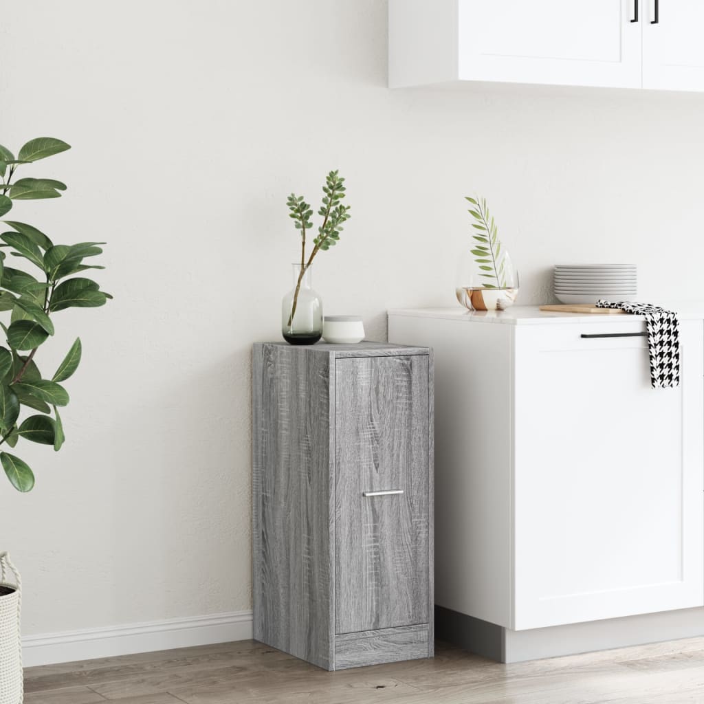 Grey Sonoma Apothecary Cabinet, 30x41x77.5 cm, Engineered Wood