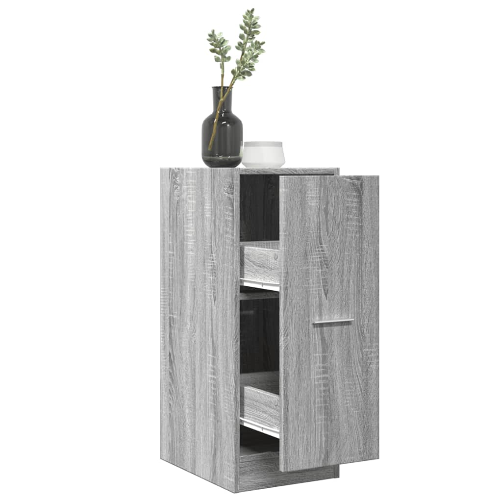 Grey Sonoma Apothecary Cabinet, 30x41x77.5 cm, Engineered Wood