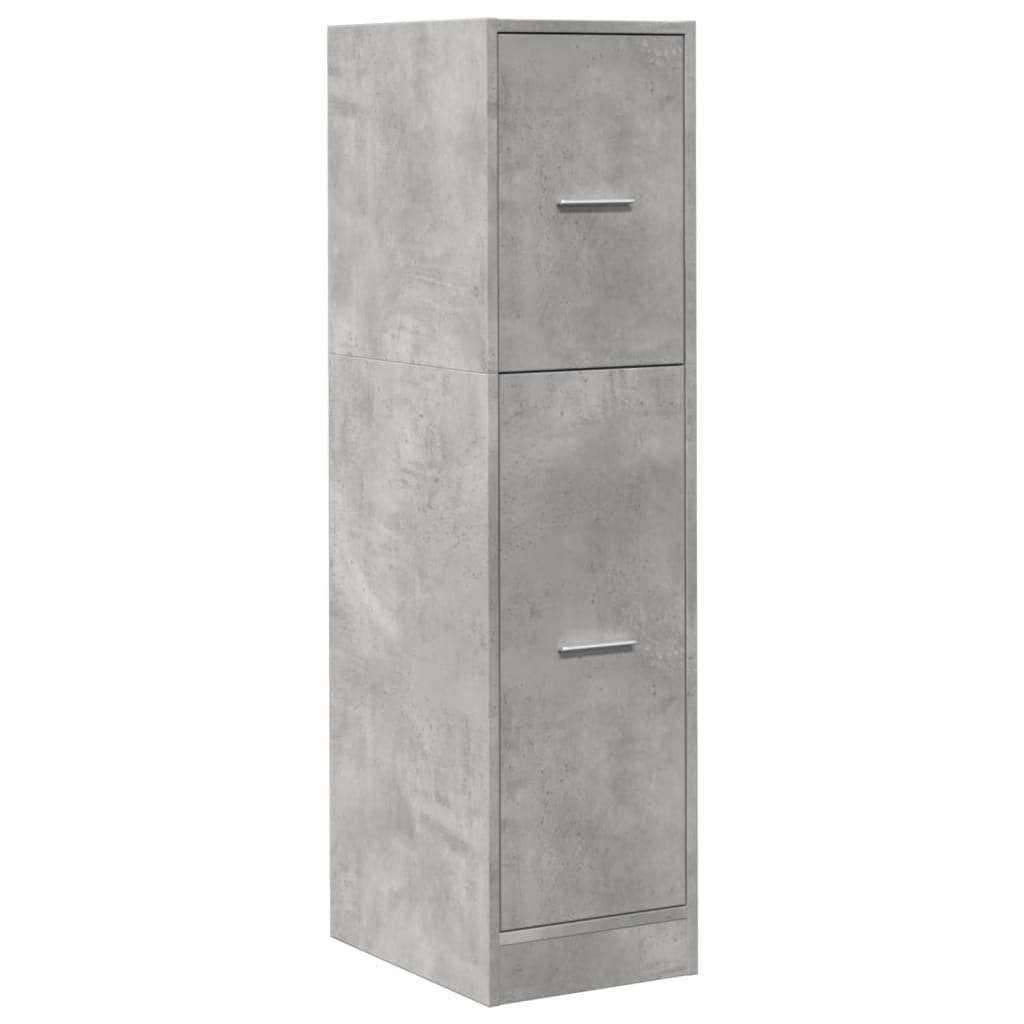 Concrete Grey Apothecary Cabinet, 30x41x118 cm, Engineered Wood