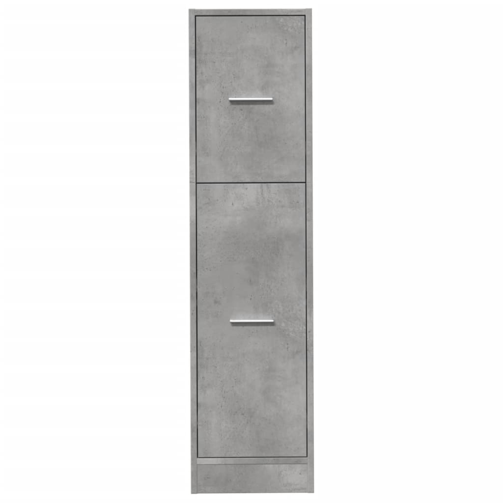 Concrete Grey Apothecary Cabinet, 30x41x118 cm, Engineered Wood