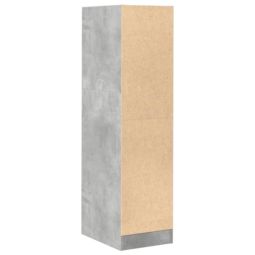 Concrete Grey Apothecary Cabinet, 30x41x118 cm, Engineered Wood