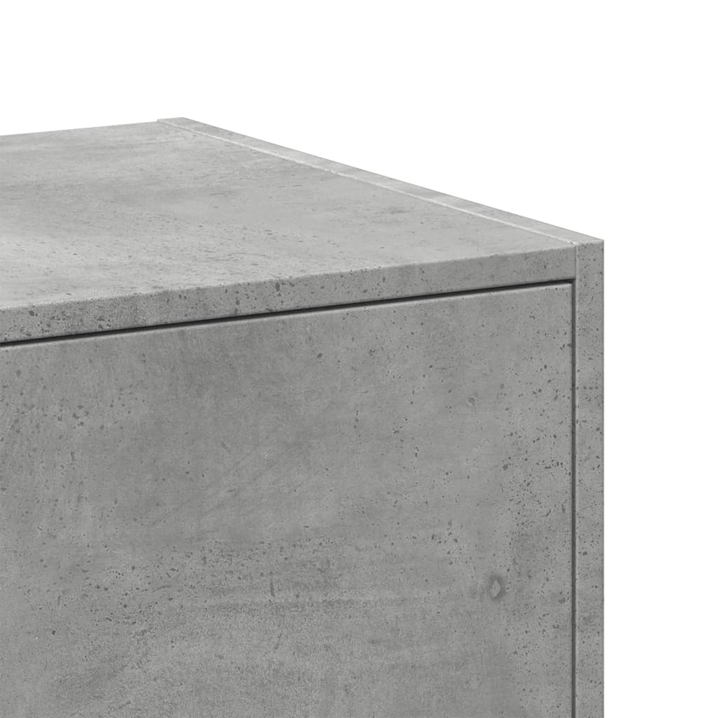 Concrete Grey Apothecary Cabinet, 30x41x118 cm, Engineered Wood