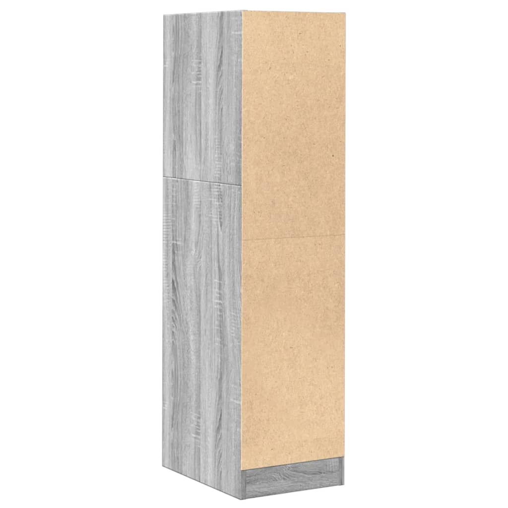 Grey Sonoma Apothecary Cabinet 30x41x118 cm - Engineered Wood