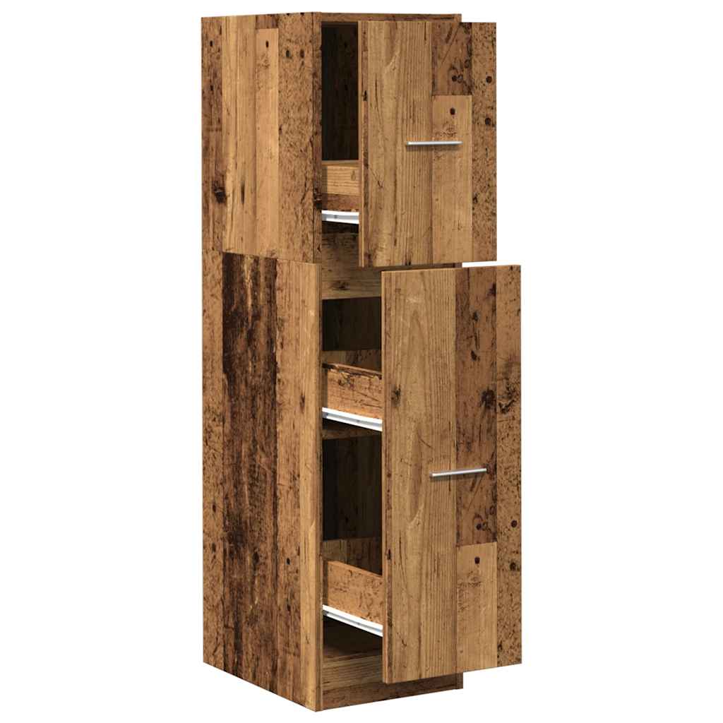 Vintage Apothecary Cabinet, 30x41x118 cm, Engineered Wood Finish