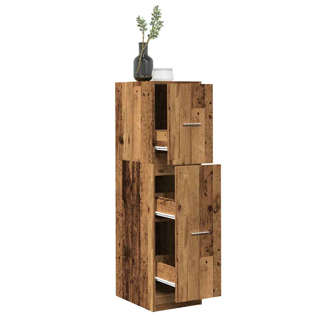 Vintage Apothecary Cabinet, 30x41x118 cm, Engineered Wood Finish