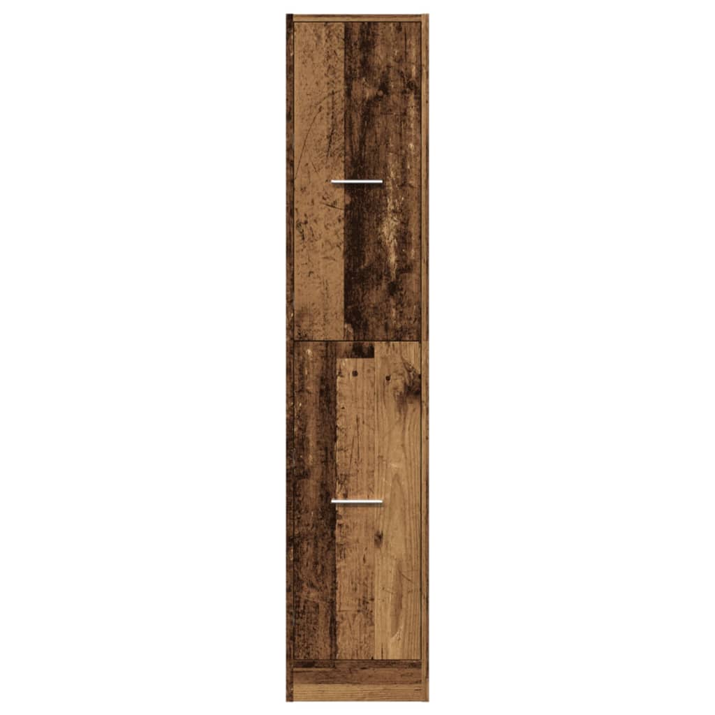 Vintage Wood Apothecary Cabinet - 30x41x144.5 cm, Engineered Wood