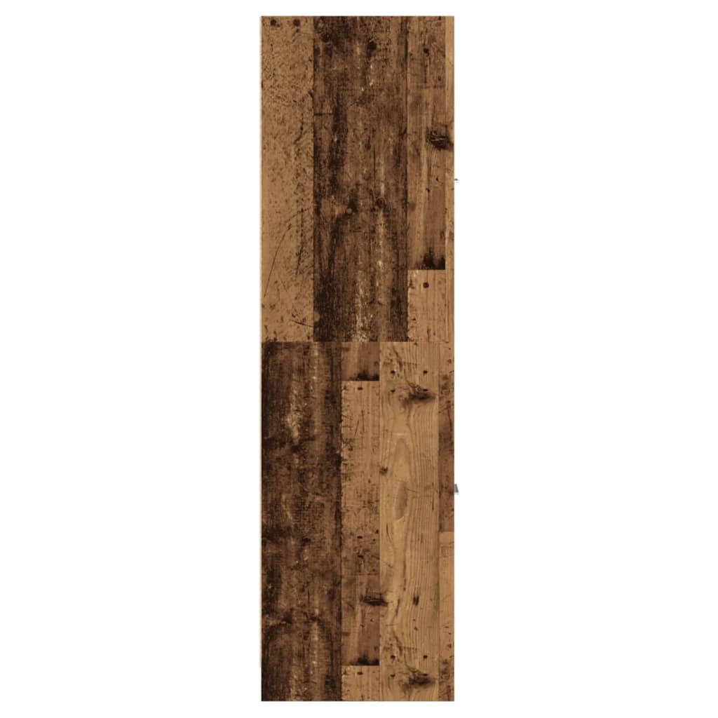 Vintage Wood Apothecary Cabinet - 30x41x144.5 cm, Engineered Wood