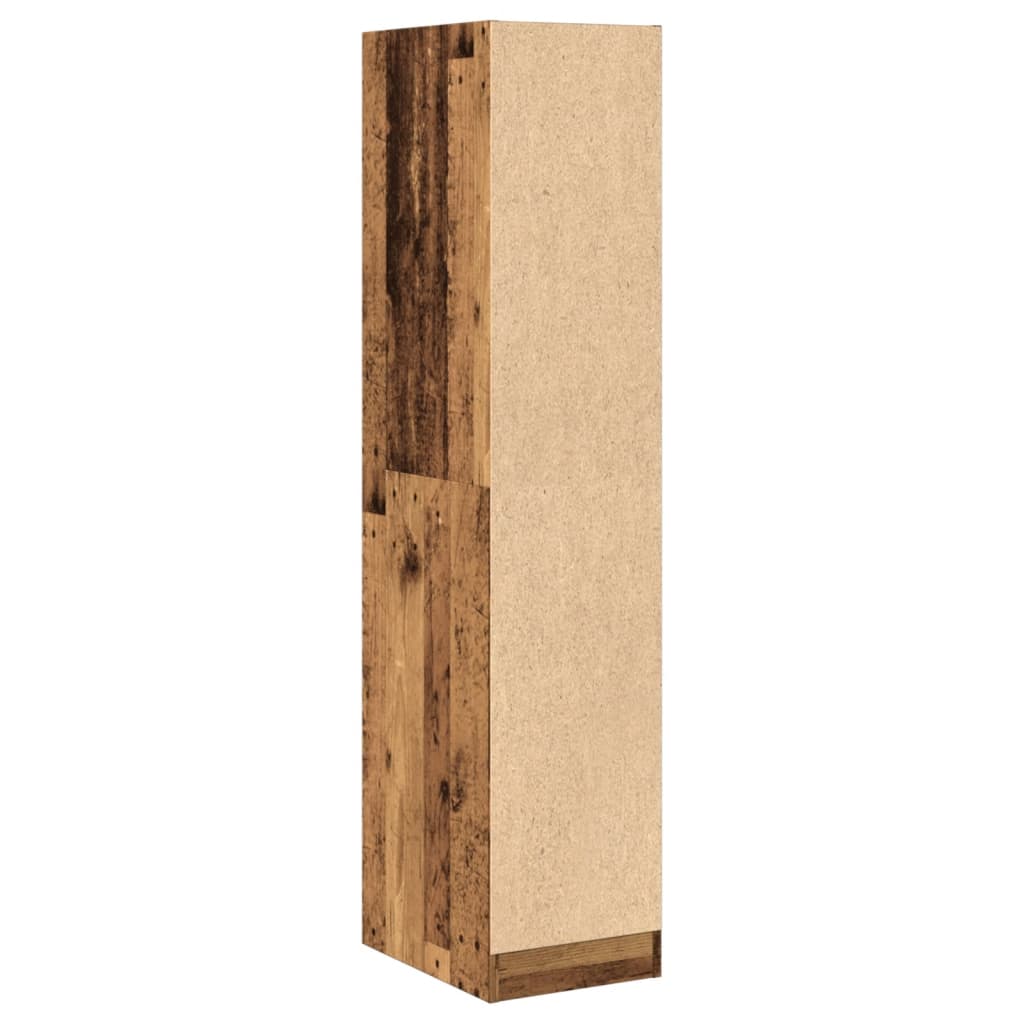 Vintage Wood Apothecary Cabinet - 30x41x144.5 cm, Engineered Wood