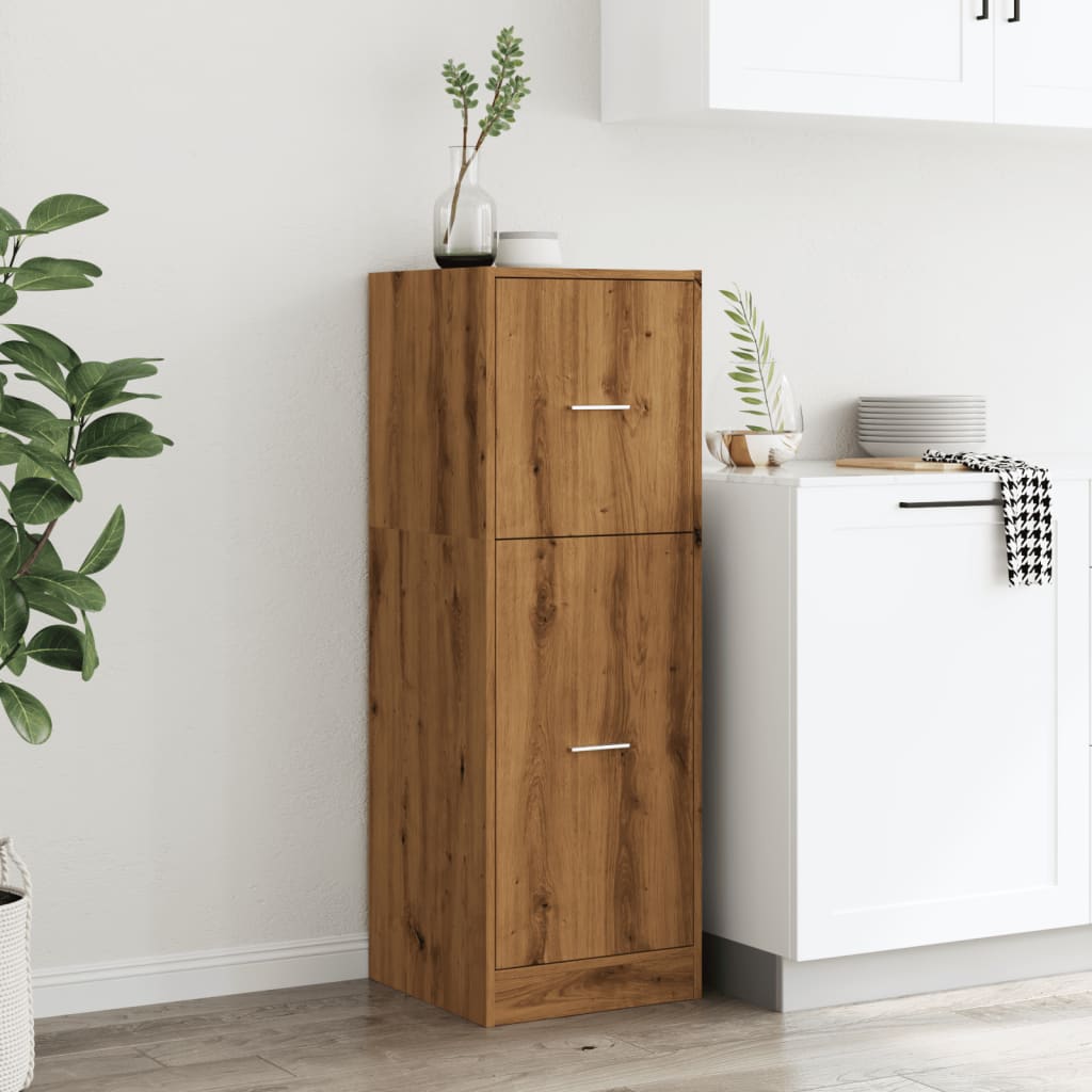 Artisan Oak Apothecary Cabinet - Engineered Wood, 40x41x118 cm