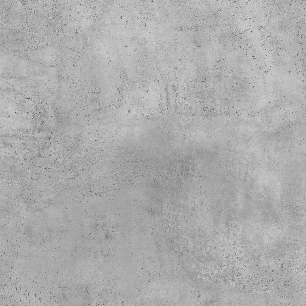 Concrete Grey Narrow Bathroom Cabinet with Wheels - Engineered Wood