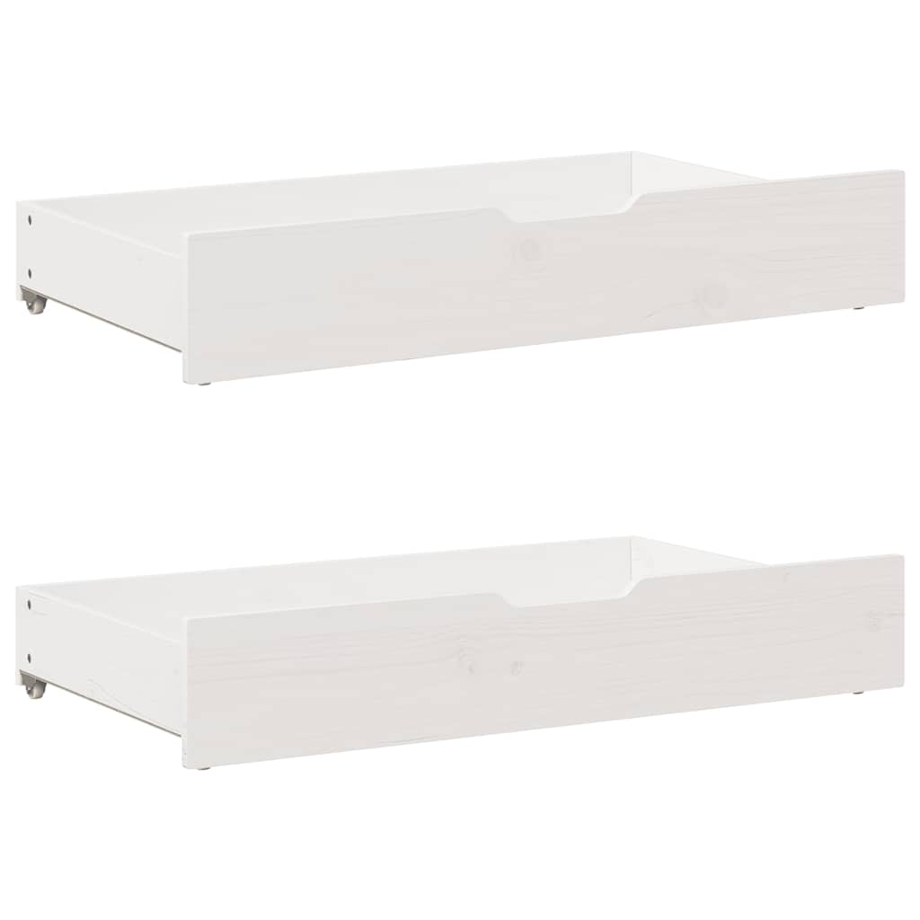 Bookcase Bed without Mattress White 120x200 cm Solid Wood Pine