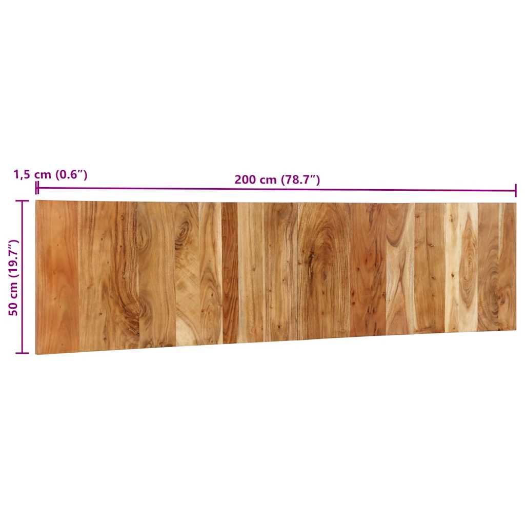 Headboard 200 cm Solid Wood Acacia