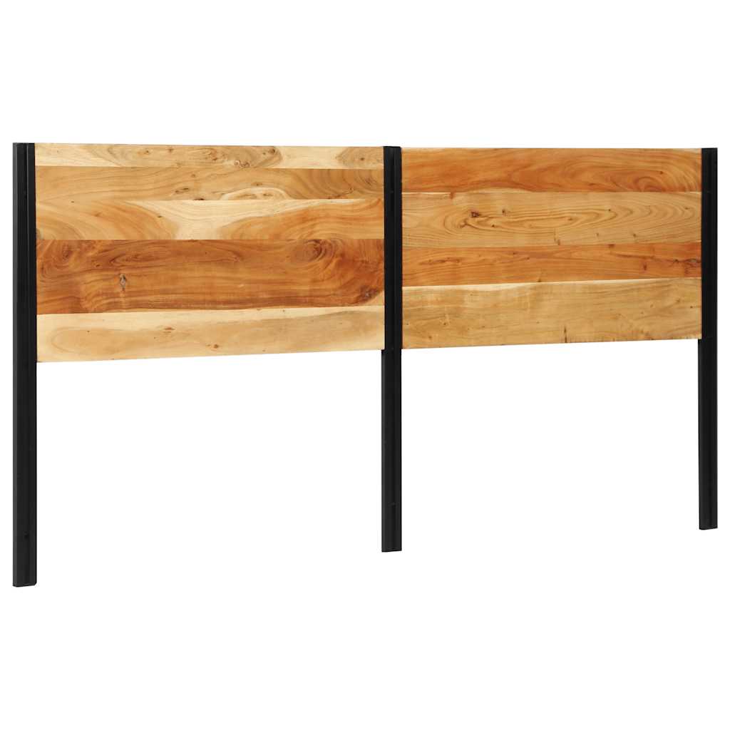 Solid Wood Acacia & Iron Headboard, 200 cm - Rustic Elegance