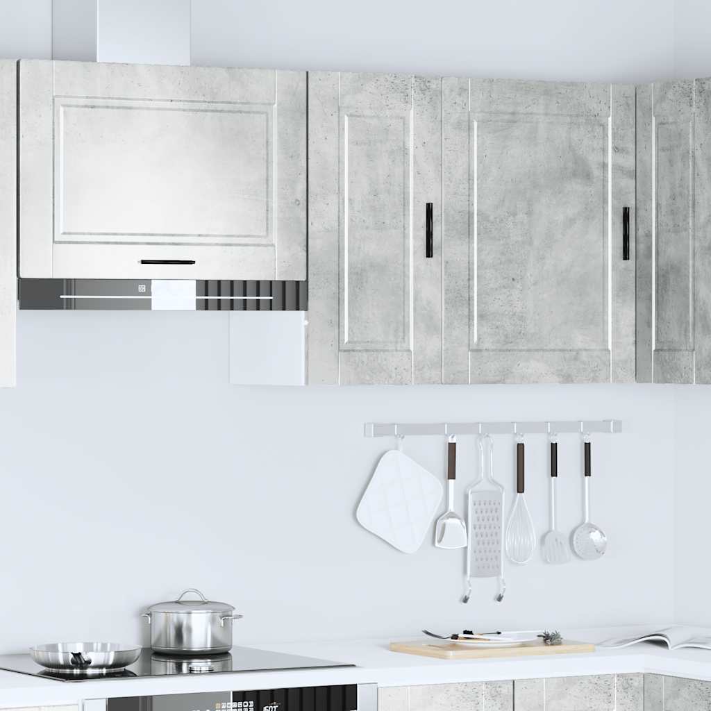 Kitchen Wall Cabinet Porto Concrete Grey Engineered Wood