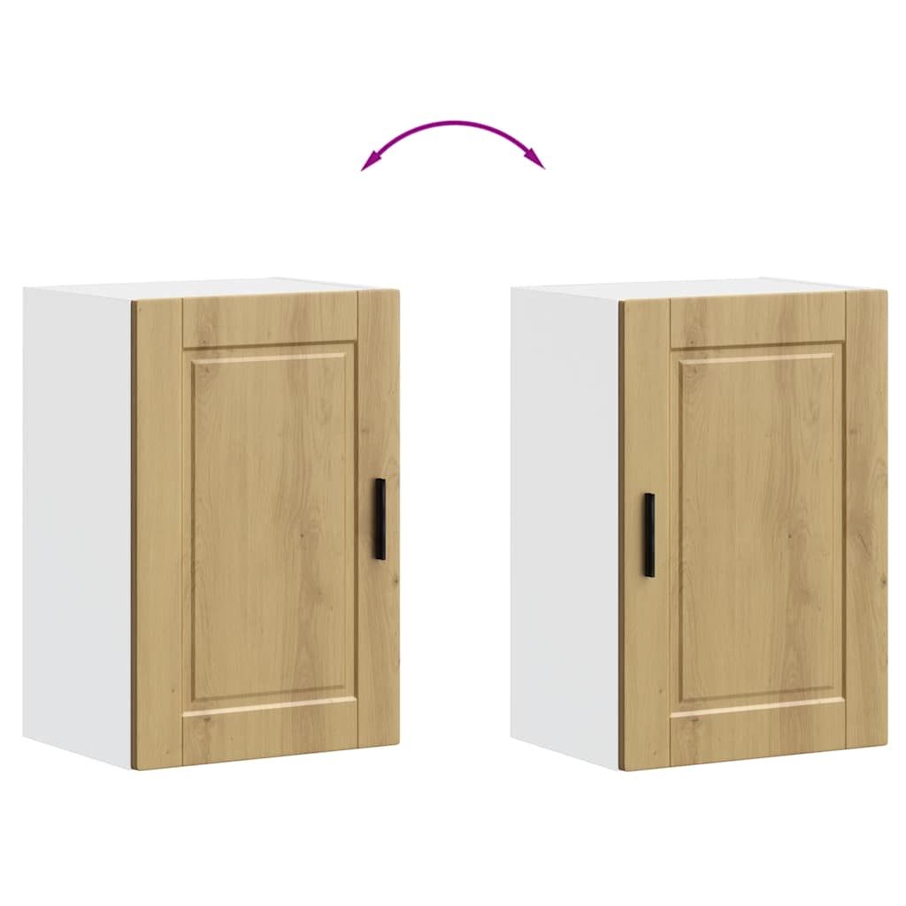Kitchen Wall Cabinet Porto Artisan Oak Engineered Wood