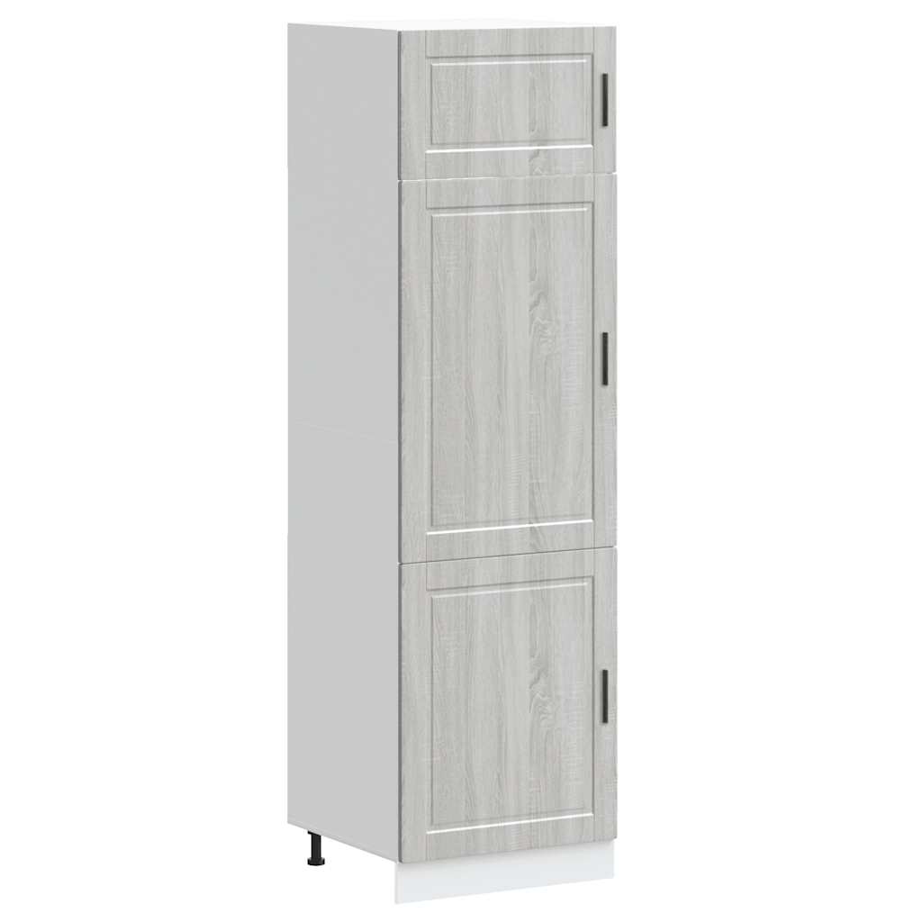 Kitchen Cupboard "Porto" Grey Sonoma Engineered Wood