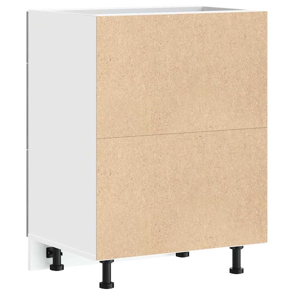 Kitchen Base Cabinet Lyon Concrete Grey Engineered Wood