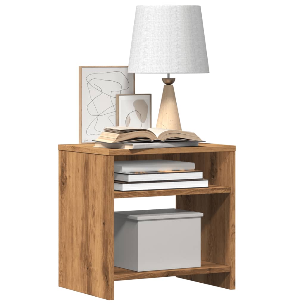 Bedside Cabinet Aritisian Oak 40x30x40 cm Engineered Wood