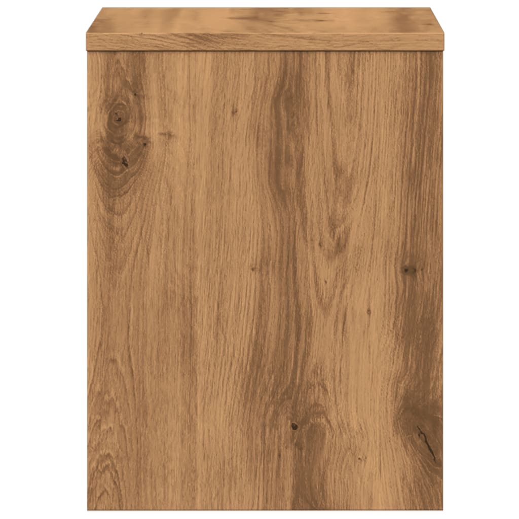 Bedside Cabinet Aritisian Oak 40x30x40 cm Engineered Wood