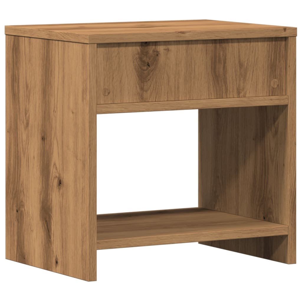 Bedside Cabinet Aritisian Oak 40x30x40 cm Engineered Wood