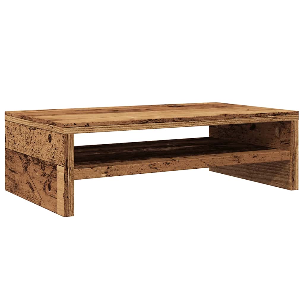 Monitor Stand Old Wood 42x24x13 cm Engineered Wood