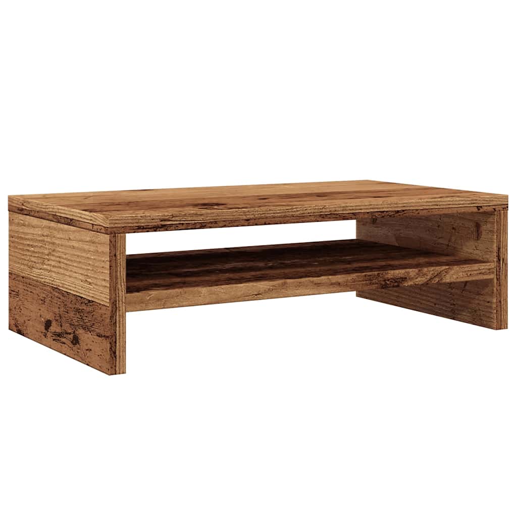 Monitor Stand Old Wood 42x24x13 cm Engineered Wood