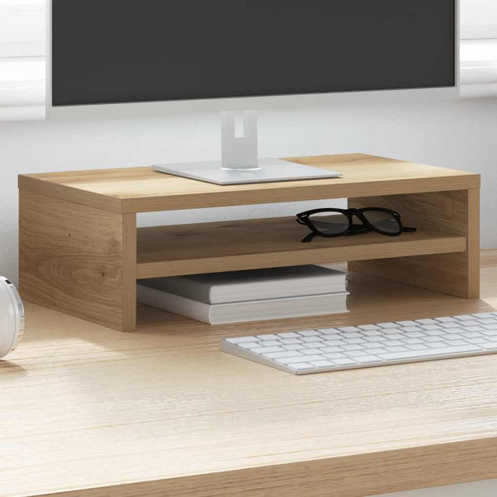 Monitor Stand Artisan Oak 42x24x13 cm Engineered Wood