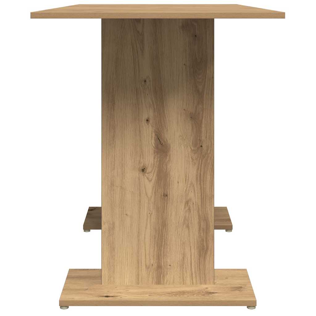 Artisan Oak Dining Table - 110x60x75 cm, Engineered Wood