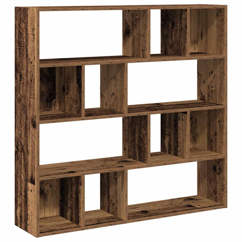 Vintage Wood Book Cabinet/Room Divider 105x24x102 cm - Rustic Charm
