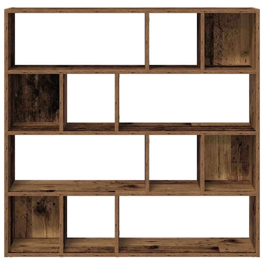 Vintage Wood Book Cabinet/Room Divider 105x24x102 cm - Rustic Charm