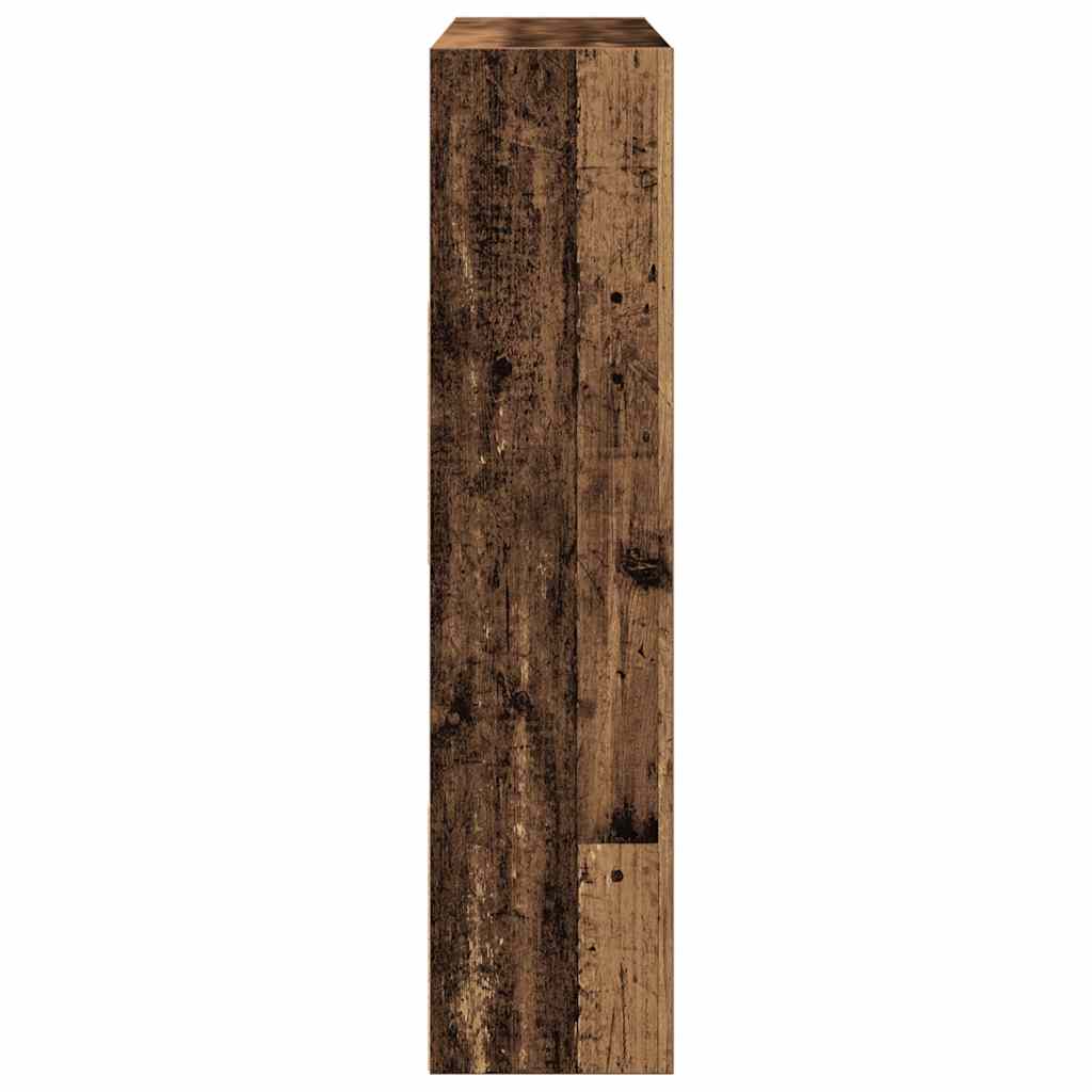 Vintage Wood Book Cabinet/Room Divider 105x24x102 cm - Rustic Charm