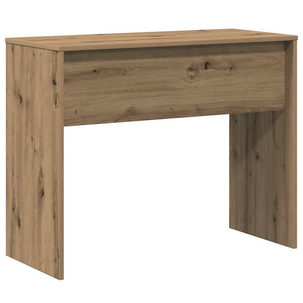 Oak Desk Artisan - 90x40x72 cm Engineered Wood Office Table