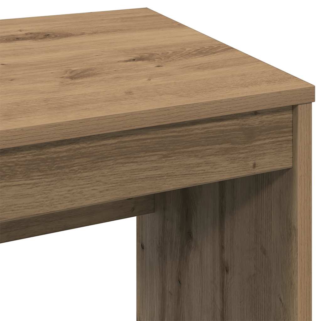 Oak Desk Artisan - 90x40x72 cm Engineered Wood Office Table