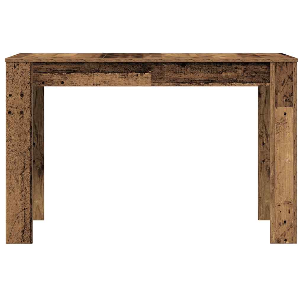 Rustic Engineered Wood Dining Table 120x60x76 cm - Vintage Style