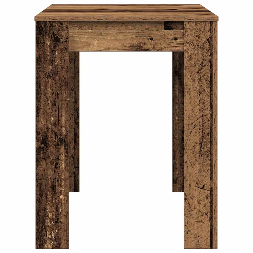 Rustic Engineered Wood Dining Table 120x60x76 cm - Vintage Style