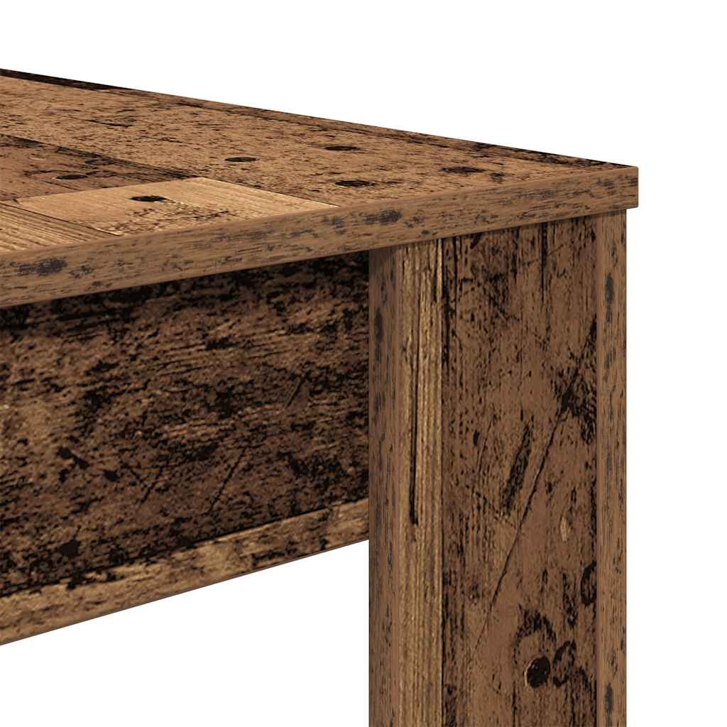 Rustic Engineered Wood Dining Table 120x60x76 cm - Vintage Style