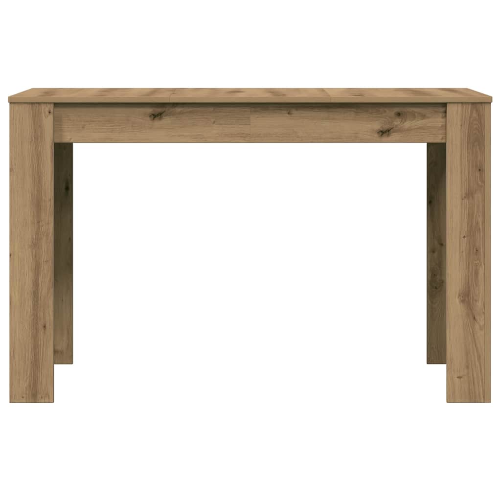 Artisan Oak Dining Table 120x60x76 cm - Engineered Wood Design