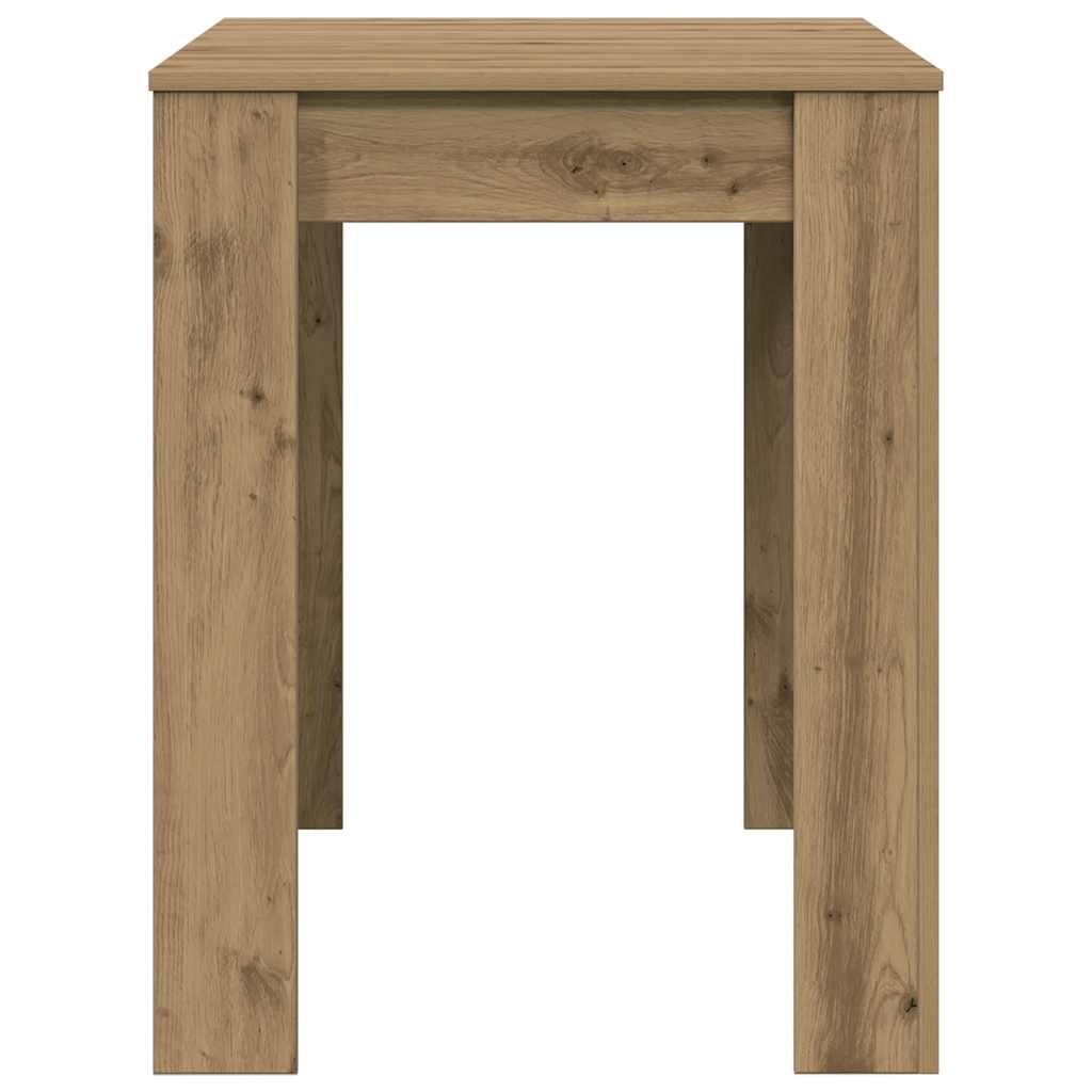 Artisan Oak Dining Table 120x60x76 cm - Engineered Wood Design