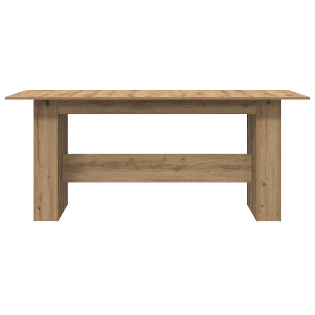 Artisan Oak Dining Table 180x90x76 cm - Engineered Wood