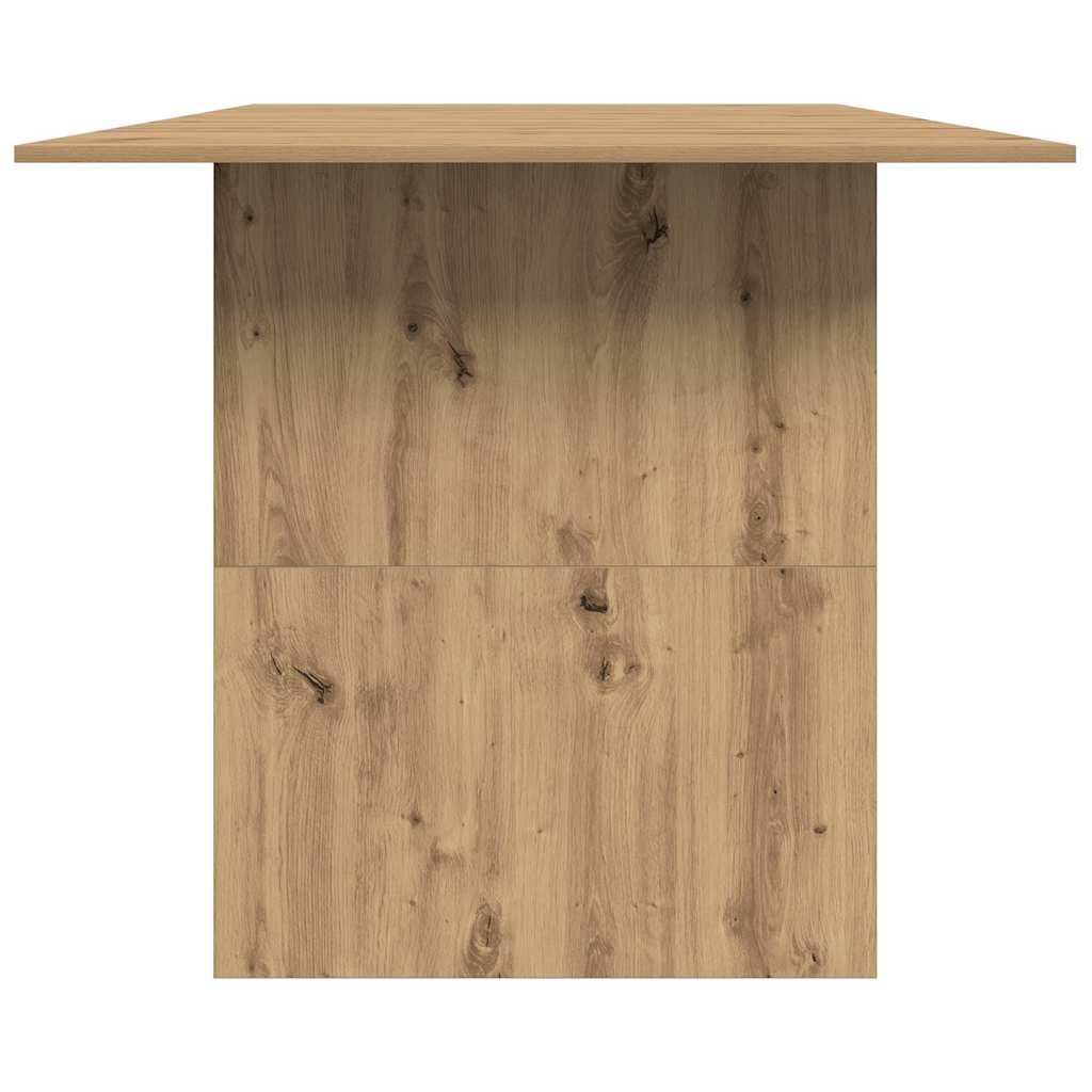 Artisan Oak Dining Table 180x90x76 cm - Engineered Wood