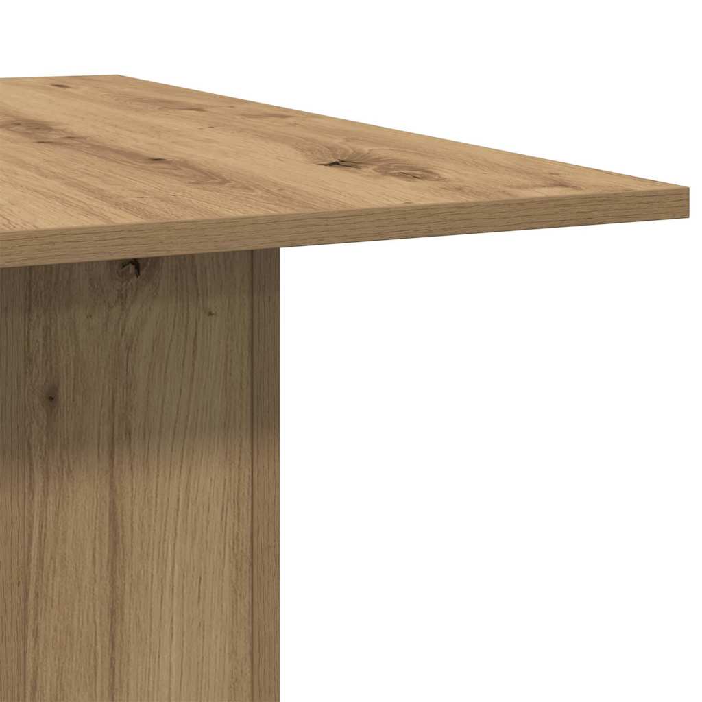 Artisan Oak Dining Table 180x90x76 cm - Engineered Wood