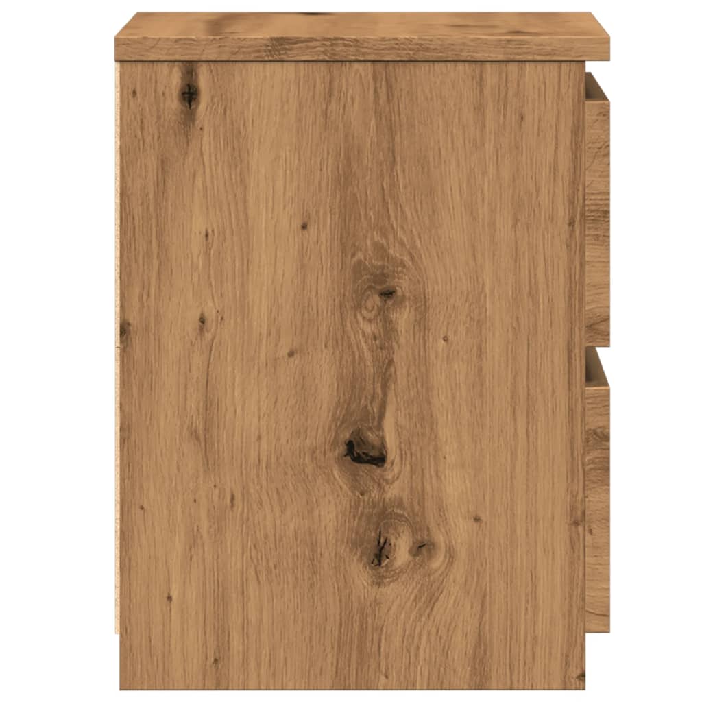 Bedside Cabinet Aritisan Oak 30x30x40 cm Engineered Wood