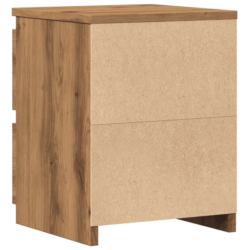 Bedside Cabinet Aritisan Oak 30x30x40 cm Engineered Wood