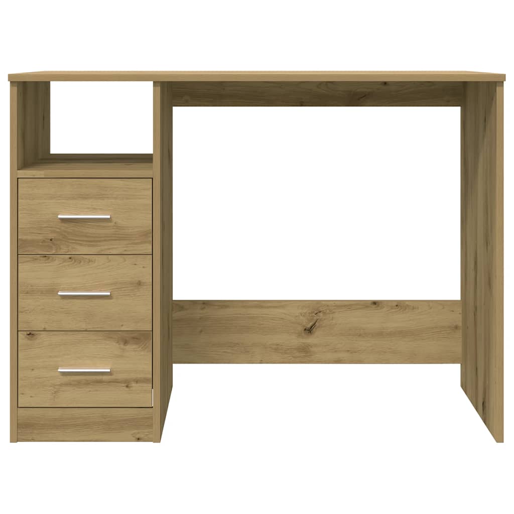 Elegant Desk Artisan Oak, 102x76x50 cm, Engineered Wood